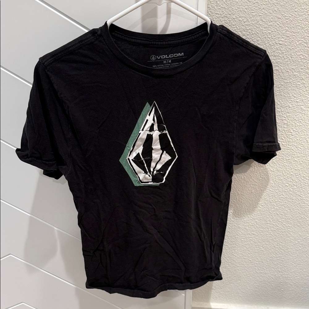 Volcom Black and Green Graphic Tee